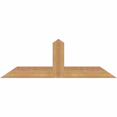 Ekena Millwork Portland Smooth Timber Gable Bracket, Western Red Cedar, 36"W x 12"H x 1 1/2"D x 3 1/2"F, 8/12 Pitch GBW036X12X0204POR00SWR